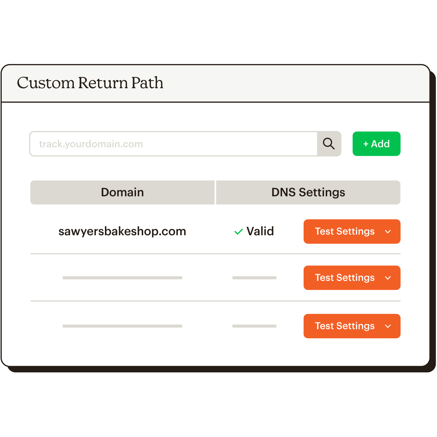 Transactional Email Custom Return Path Mandrill Abstract UI